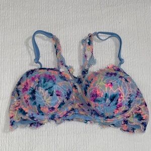 VS Floral Lace Underwire Everyday Push Up Bra - Multicolor 34B